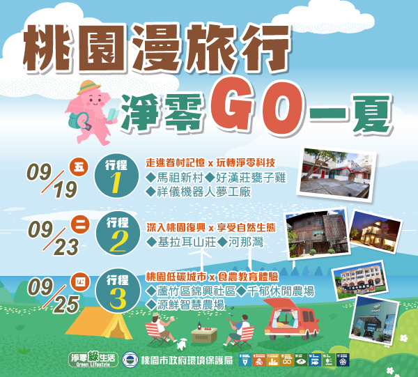 桃園漫旅行 淨零GO一夏